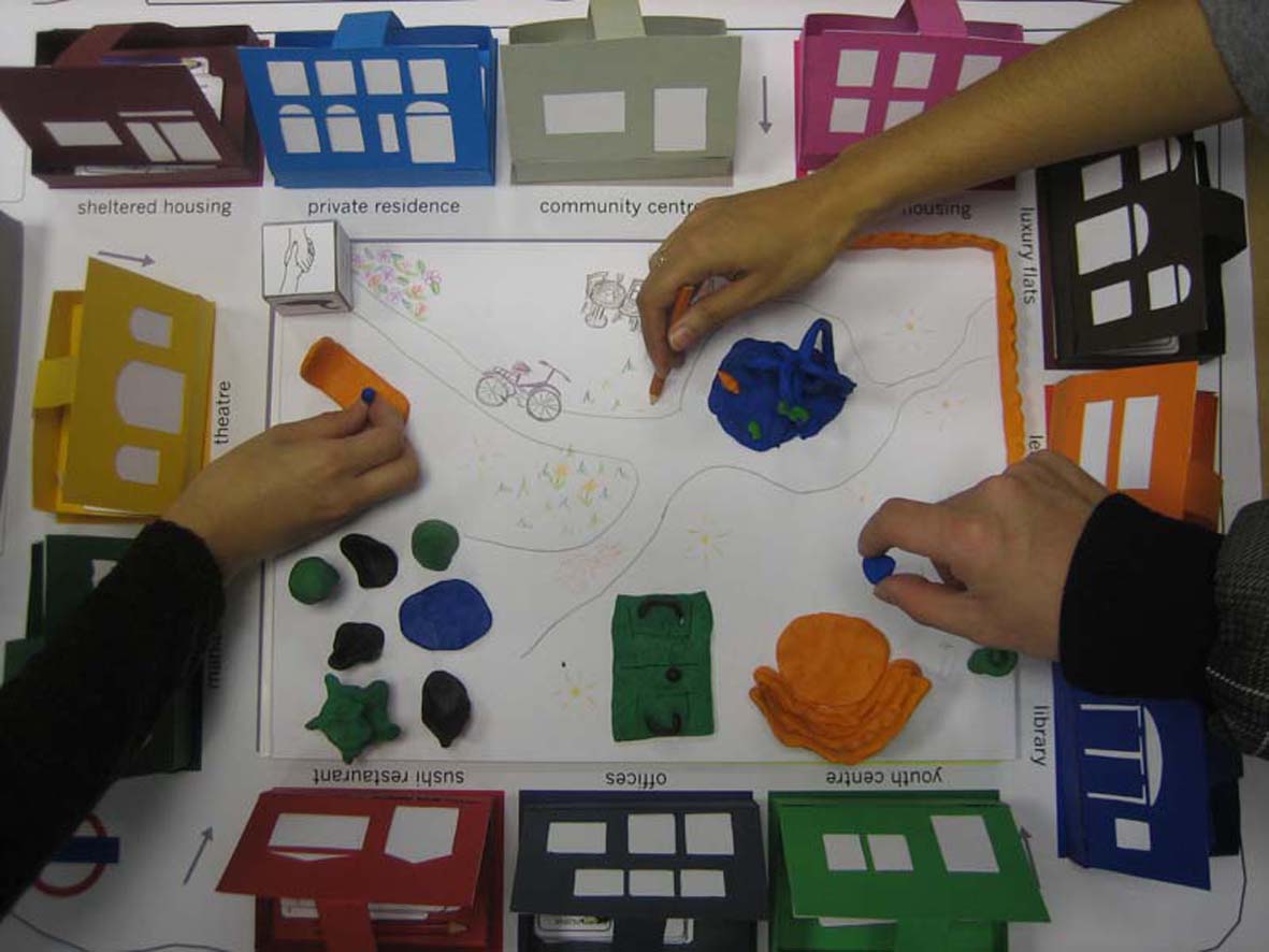 A game designed to research and facilitate communication between stakeholders within an area of regeneration.