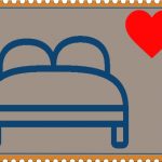a stamp created for the "hotel" button of the wedding website